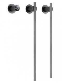 Полотенцесушитель электрический встраиваемый Wonzon & Woghand Dortmund WW-A362-GM 58x45 см с внутренней частью тёмный графит